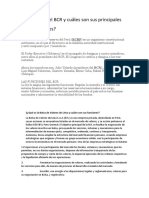 Qué Es El BCR y Cuáles Son Sus Principales Finalidades