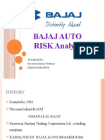 Bajaj Auto Risk Analyisis