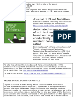 Automated Management of Nutrient Solutions Based On Target Electrical Conductivity, PH, and Nutrient Concentration Ratios