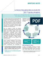 Qualifications Frameworks in Europe Developments: Briefing Note Briefing Note