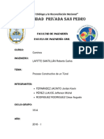 Proceso Constructivo de Un Túnel