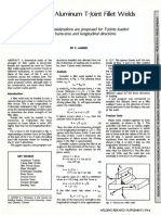 Strength of Aluminum T-Joint Fillet Welds