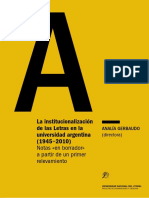 Gerbaudo-La Intitucionalización de Las Letras PDF