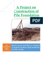 A Project On Construction of Pile Foundation