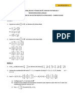 Matemática Básica Coordenadas de Un Vector Respecto A Otras Bases