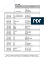 S6500D Electrical Part List PDF