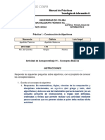 Práctica 01 - Construcción de Algoritmos