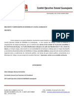 Invitación A Reunión de Trabajo en Celaya Gto.