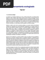 El Pensamiento Ecologizado PDF