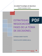 Estrategias de Negociación, Fases de La Toma de Decisiones.: Estudios R&R