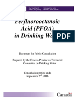 PFOA in Drinking Water (Canada)