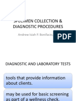 Specimen Collection & Diagnostic Procedures