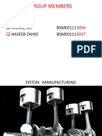 Piston Manufacturing Process