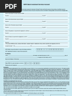 HDFC Investment Account Form