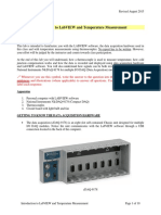 Introduction To Labview and Temperature Measurement