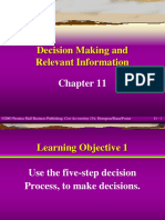 Decision Making and Relevant Information