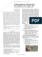 Automated Mechanism For Retrieval of Spectrocoin Sample From Copper Die