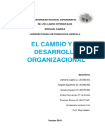 Cambio y Desarrollo Organizacional