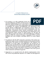 LAquila Statent On Non Proliferation PDF