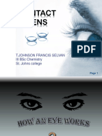 Contact Lens: T.Johnson Francis Selvan Iii BSC Chemistry St. Johns College