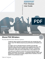 Shure PGX Wireless Manual PDF