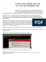 Como Assinar Um Driver Não Assinado No Windows 10 x64