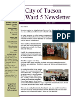 Tucson Vice Mayor Richard Fimbres - Ward 5 Newsletter - October 2018