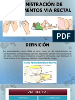 Administración de Medicamentos Via Rectal