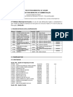 Resultado Recursos - Classificação Prévia e Classificação Final