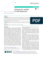 Adapted Psychotherapy For Suicidal Geriatric Patients With Depression