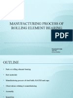 Manufacturing Process of Rolling Element Bearing New