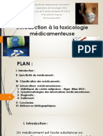 Introduction À La Toxicologie Des Médicaments KOULOUGHLI Khaoula