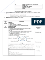 Unit 1 Writing Lesson Plan First Year Bac