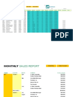 Excel Sales Report Template