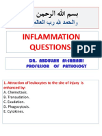 Inflammation Questions: Dr. Abdullah Al-Samawi Professor of Pathology