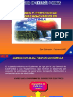 Acciones y Proyectos de Energia Renovable en Guatemala - Jorge Galindo