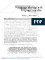 Lippi-Green - Language Ideology and Language Prejudice