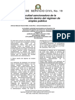 Revista La Facultad Sancionadora de La Administracion Dentro Del Regimen de Empleo Publico