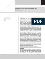 A Study On Impact of Demonetization On Indian Stock Market and Selected Sectors of Indian Economy