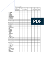 Food Frequency Questionnaire