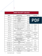 Motogp 2008 Calendar