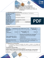 Guía de Actividades y Rúbrica de Evaluación - Tarea 3 - Presentar Informe Con La Solución de Los Problemas Costeo de Productos