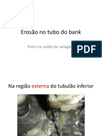 Caldeiras Erosão No Tubo Do Bank