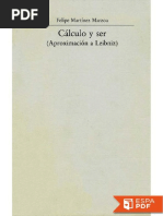 Calculo y Ser - Felipe Martinez Marzoa PDF