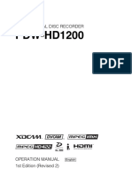 Professional Disc Recorder PDW-HD1200