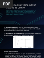 Respuesta en El Tiempo de Un Sistema de Control