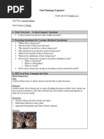 Unit Planning Organizer