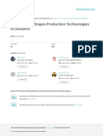 Review On Available Technologies For Hydrogen Production