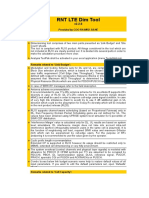 LTE RNT Tool For Dimensioning