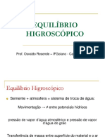 Equilibrio Higroscópico e Aw